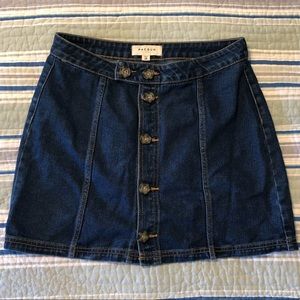 Pacsun Button Jean Skirt